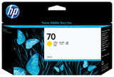 HP 70 DesignJet-blækpatron med 130 ml, gul