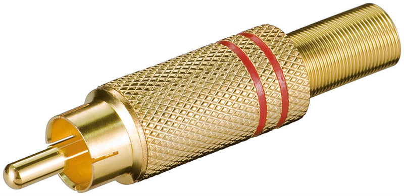 Goobay 11280 kabelsamler RCA Guld, Rød