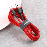 Baseus CATKLF-B09 USB-kabel 1 m USB A USB C Rød