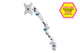 Digitus DA-90470 skærmbeslag og -stativer 88,9 cm (35") Skrivebord Hvid