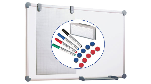 MAUL 2000 MAULpro whiteboard 900 x 600 mm Plast Magnetisk