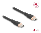 DeLOCK 81240 USB-kabel USB 2.0 4 m USB C 0,48 Gbit/sek. 60 W Sort