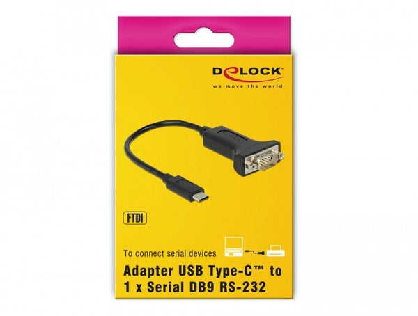 DeLOCK 63908 serielkabel Sort 0,15 m DB-9