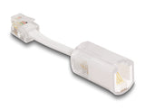 DeLOCK 88170 kabel kønsskifter RJ10 Transparent, Hvid