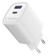 Gembird TA-UC-1A1C-PD45-01-W oplader til mobil enhed Laptop, Smartphone, Tablet Hvid Vekselstrøm Hurtig opladning Indendørs