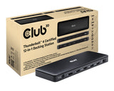 CLUB3D Thunderbolt 4 Certified 11-in-1 mobil dockingstation Universel Sort