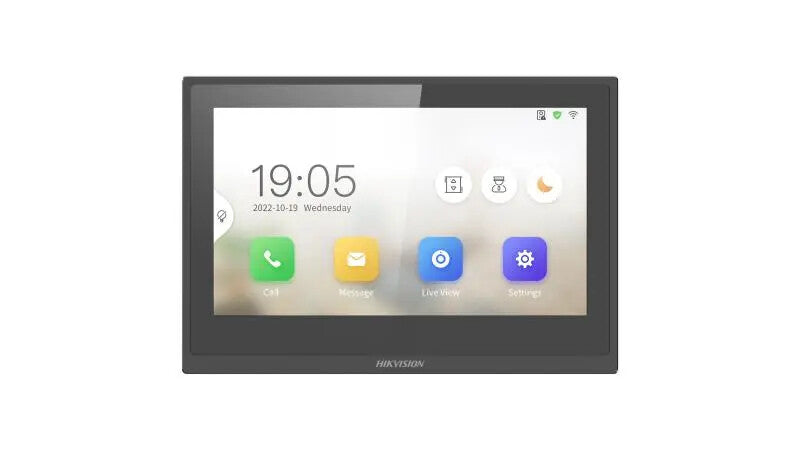 Hikvision DS-KH6351-WTE1(O-STD) video samtalesystem 17,8 cm (7") Sort