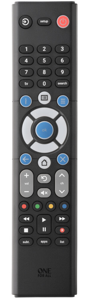 One For All TV Replacement Remotes URC1211 fjernbetjening IR trådløs Tryk på knapper