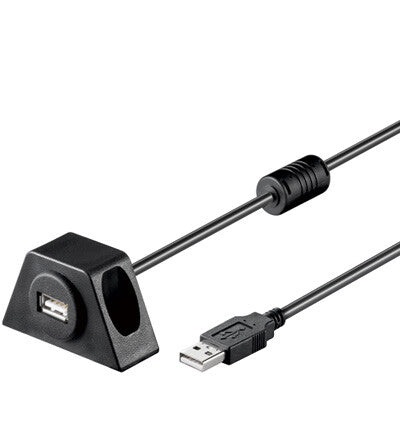 Goobay USB2.0 - USB2.0, 0.6m USB-kabel 0,6 m USB A 0,48 Gbit/sek. Sort