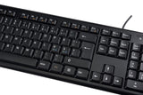 Deltaco Tastatur kit med mus, PAN-nordisk layout, USB, sort