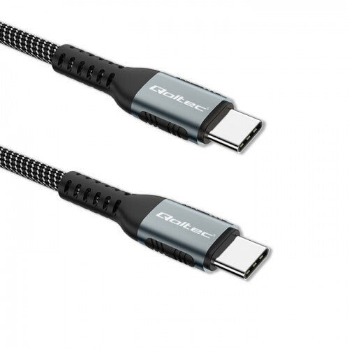 Qoltec 52358 USB-kabel USB 2.0 1,5 m USB C 0,48 Gbit/sek. 100 W Sort