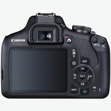 Canon EOS 2000D + EF-S 18-55mm f/3.5-5.6 IS II + EF 75-300mm f/4-5.6 III SLR kamerasæt 24,1 MP CMOS 6000 x 4000 pixel Sort