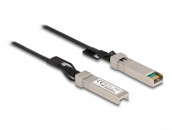 DeLOCK 84200 InfiniBand og fiberoptisk kabel 1 m SFP+ Sort, Sølv