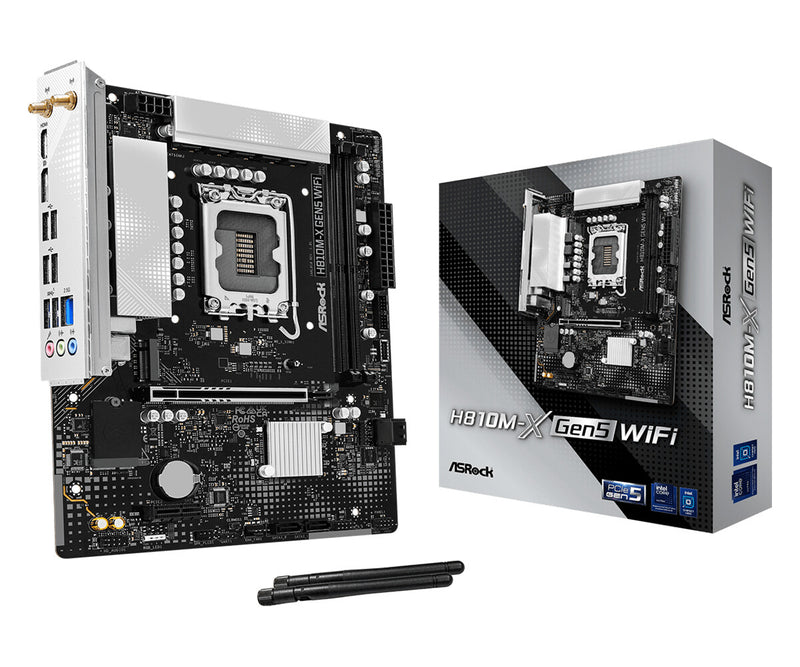 Asrock H810M-X Gen5 WiFi Intel H810 LGA 1851 (Socket V1) micro ATX