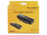 DeLOCK 62486 kabel kønsskifter USB3.0 SATA III Sort