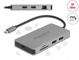 DeLOCK 87004 dockingstation Ledningsført USB 3.2 Gen 1 (3.1 Gen 1) Type-C Grå