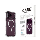PanzerGlass CARE™ by ® Samba Case Transparent m. Hvid MagSafe iPhone 18 Pro Max | 17 Pro Max