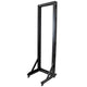 StarTech.com 2POSTRACK42 stativ 42U Fritstående reol Sort