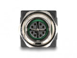 DeLOCK 60064 kabel kønsskifter M12 RJ-45 Sort