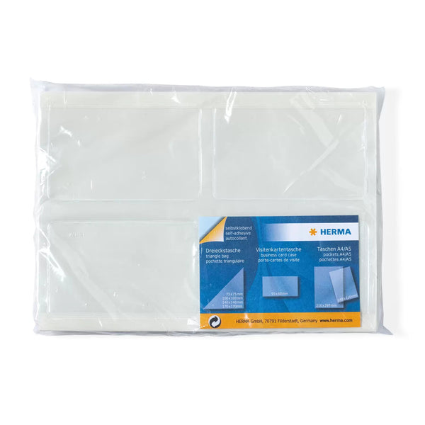 HERMA 1422 plasticlomme til kort Transparent