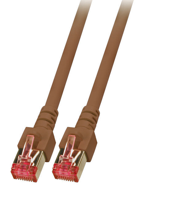 EFB Elektronik K5517.0,25 netværkskabel Brun 0,25 m Cat6 S/FTP (S-STP)