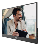 AOC 16T20E2 Bærbart tv og skærm Bærbar skærm Sort 39,6 cm (15.6") LED 1920 x 1080 pixel