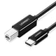 Ugreen 50446 USB-kabel USB 2.0 2 m USB C Mini-USB B 0,48 Gbit/sek. Sort