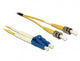 DeLOCK 86569 InfiniBand og fiberoptisk kabel 0,5 m LC ST Gul