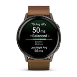 Garmin Venu 4 3,56 cm (1.4") AMOLED 45 mm Digital 454 x 454 pixel Berøringsskærm Sort Wi-Fi GPS (satellit)