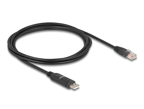 DeLOCK 64304 serielkabel Sort 1,8 m USB Type-A RS-232