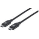 Manhattan 355247 USB-kabel USB 2.0 2 m USB C 0,48 Gbit/sek. Sort