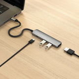 Satechi ST-P4SM interface hub USB Type-C 10000 Mbit/s Grå