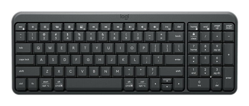 Logitech K250 Compact Bluetooth tastatur Universel RF trådløs + Bluetooth AZERTY Belgisk Grafit