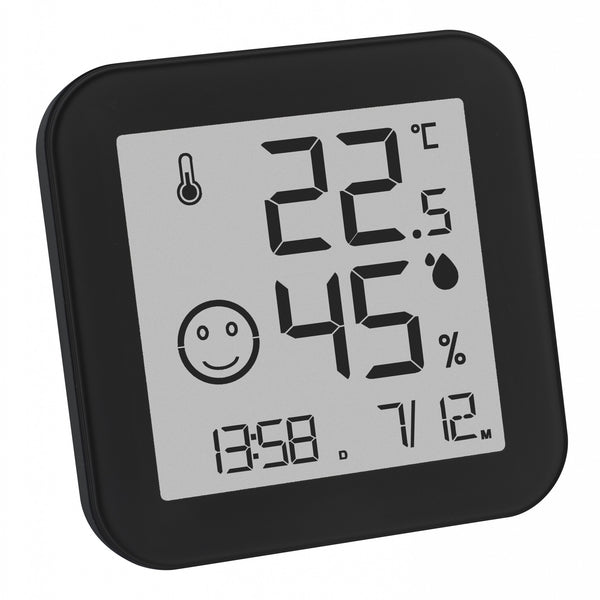 TFA-Dostmann 30.5054.01 termometer til miljøet Elektronisk miljøtermometer Indendørs Sort, Hvid