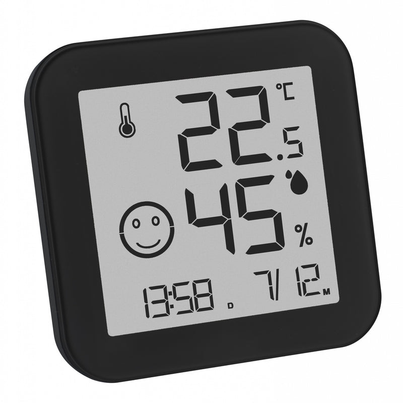 TFA-Dostmann 30.5054.01 termometer til miljøet Elektronisk miljøtermometer Indendørs Sort, Hvid