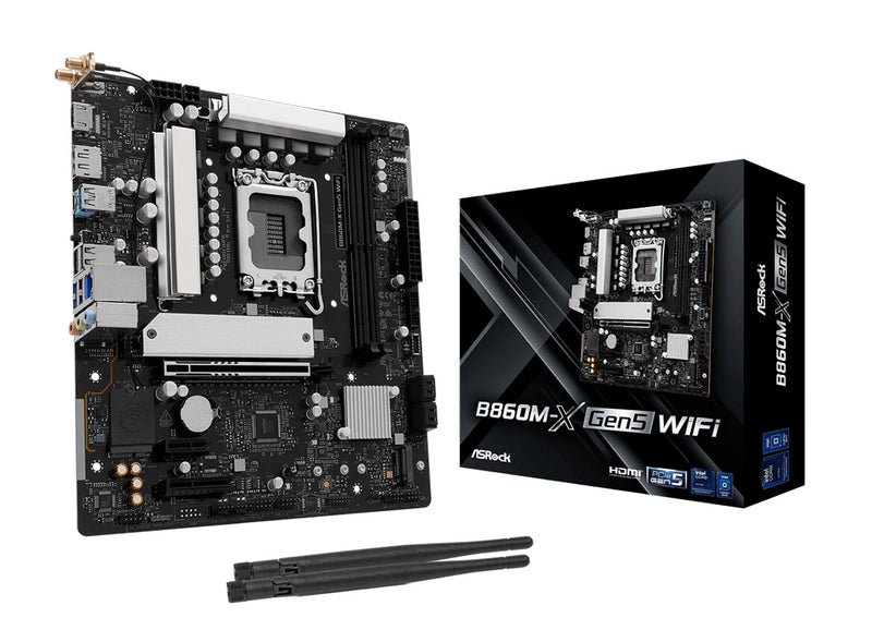 Asrock B860M-X Gen5 WiFi Intel B860 LGA 1851 (Socket V1) micro ATX