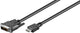 Goobay 50580 videokabel adapter 2 m HDMI DVI-D Sort