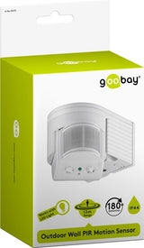 Goobay 95175 bevægelsessensor Passiv infrarød (PIR) sensor Ledningsført Væg Hvid