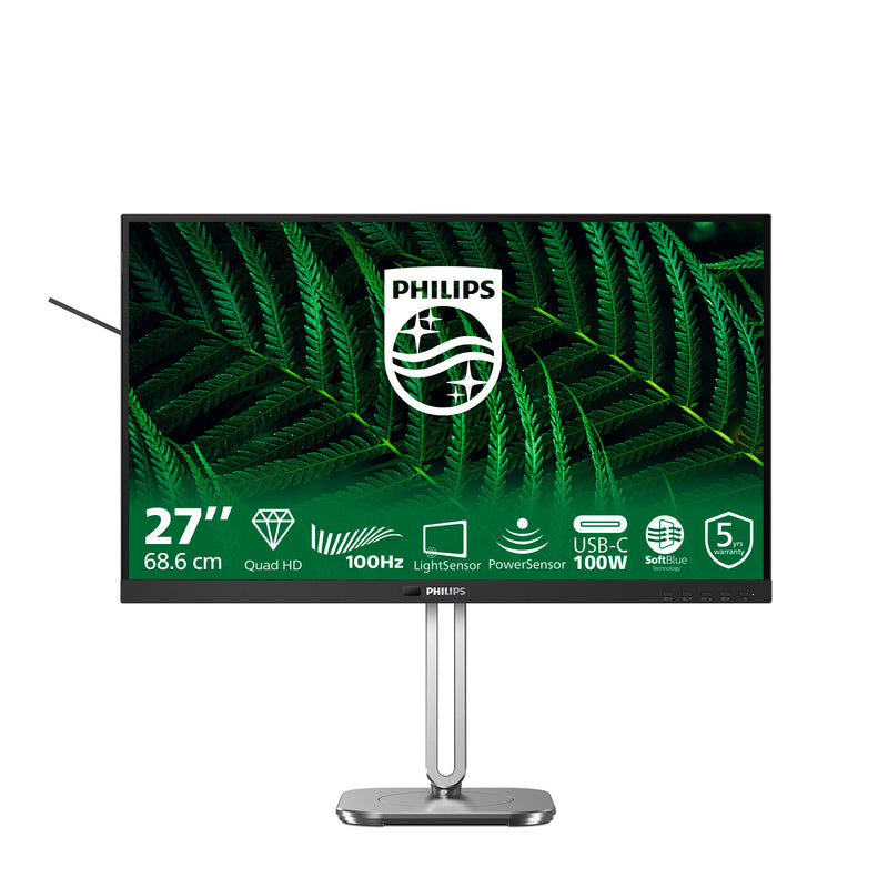 Philips 5000 series 27B2G5601/00 computerskærm 68,6 cm (27") 2560 x 1440 pixel Quad HD LCD Sort