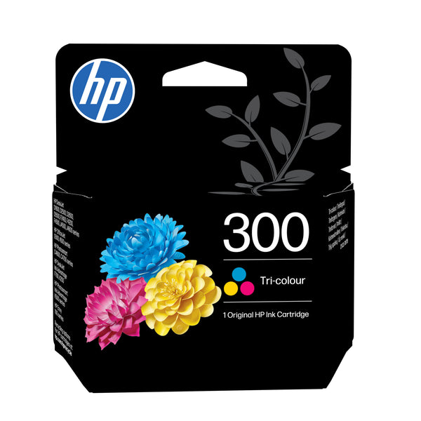 HP Originale 300-blækpatroner, sort/trefarvet, 2-pak