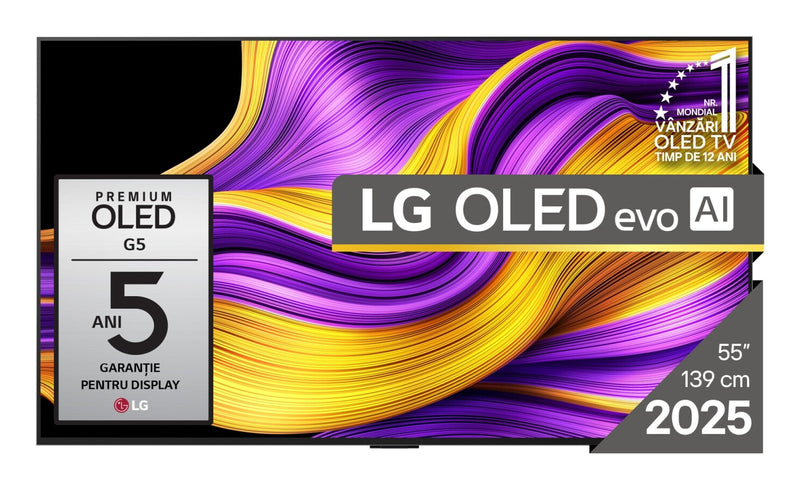 LG OLED evo AI OLED55G51LW TV 139,7 cm (55") 4K Ultra HD Smart TV Wi-Fi Sort