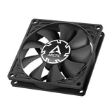 ARCTIC P8 Slim PWM PST Computerkabinet Ventilator 8 cm Sort 1 stk