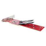 StarTech.com DUAL-M2-PCIE-CARD-B interface-kort/adapter Intern M.2