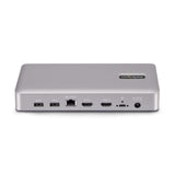 StarTech.com 155UE-USB4-DOCK dockingstation Ledningsført Sølv