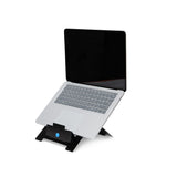 R-Go Tools Laptopstativ R-Go Riser Flexible, ergonomisk, justerbar og sammenklappelig laptop-forhøjer, HYLITE®-aluminium, sort