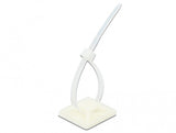 DeLOCK 18678 kabelbinderbeslag Hvid Nylon 10 stk
