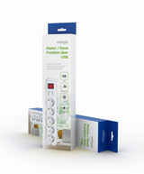 Gembird PCW-MS2G overspændingsbeskytter Hvid 5 AC stikkontakt(er) 250 V 1,8 m