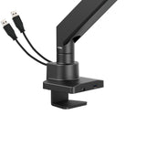 Manhattan 462594 skærmbeslag og -stativer 144,8 cm (57") Skrivebord Sort