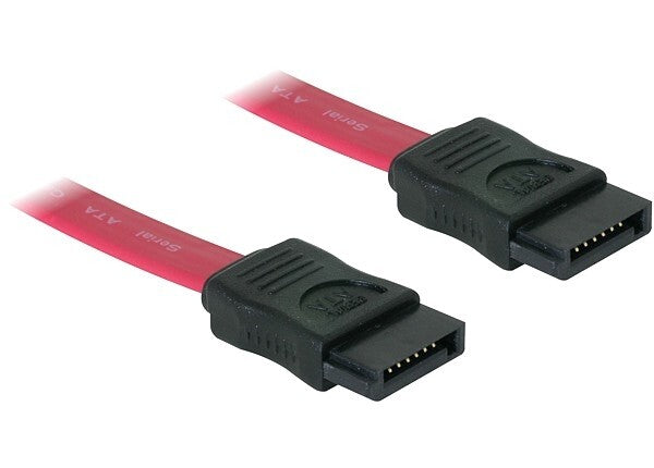 DeLOCK SATA Cable - 0.3m SATA-kabel 0,3 m Rød