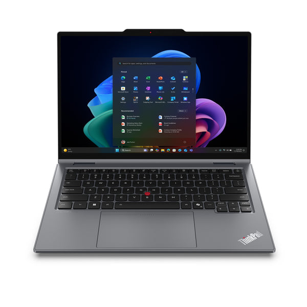 Lenovo ThinkPad X1 2-in-1 Gen 11 Aura Edition Copilot+ PC Intel Core Ultra 7 355 Hybrid (2-i-1) 35,6 cm (14") Berøringsskærm 2.8K 32 GB LPDDR5x-SDRAM 1 TB SSD Wi-Fi 7 (802.11be) Windows 11 Pro Tysk Grå